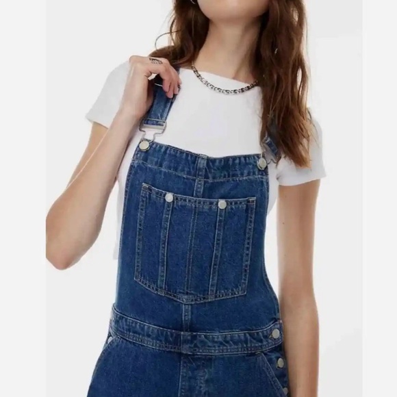 Aritzia Blue Denim Women's Overalls - Picture 4 of 16